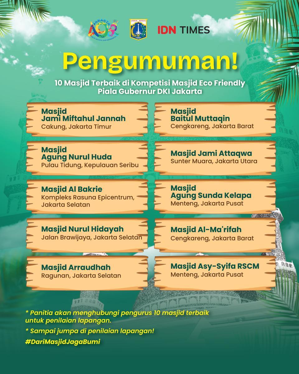 10 Masjid Megah DKI Jakarta: Perebutkan Piala Gubernur