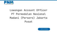 Lowongan Account Officer PT Permodalan Nasional Madani (Persero) Jakarta Pusat
