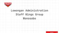 Lowongan Administration Staff Wings Group Wonosobo