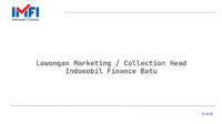 Lowongan Marketing / Collection Head Indomobil Finance Batu