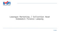Lowongan Marketing / Collection Head Indomobil Finance Lampung